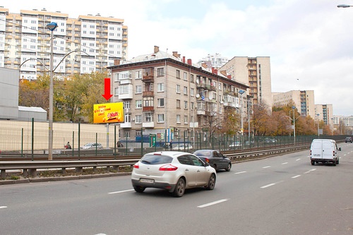 Щит 6x3,  Борщаговская ул., 152, перед ТРК "Аркадия", в центр
