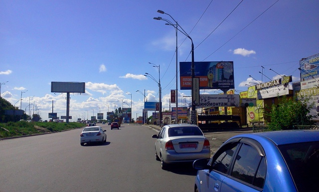 Щит 6x3,  Кольцевая дорога, напротив ул. Зодчих направление на Одесскую пл.