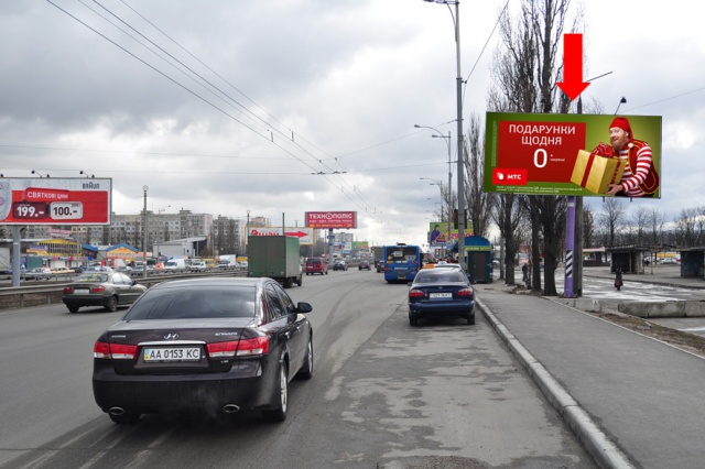 Щит 6x3,  Кольцевая дорога, перед  ТЦ  "Ашан", "Технополис", в сторону Одесской пл.