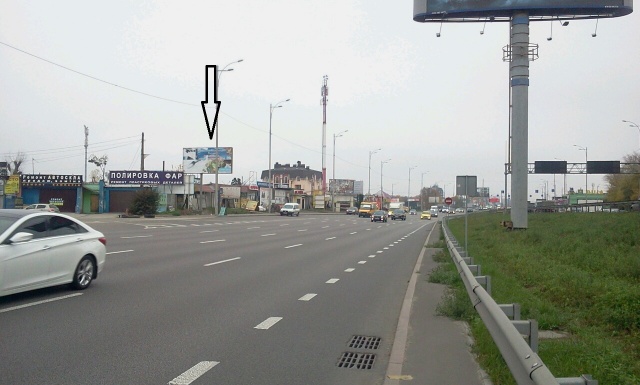 Щит 6x3,  Кольцевая дорога, перед АЗС Extra направление на пр-т Победы.